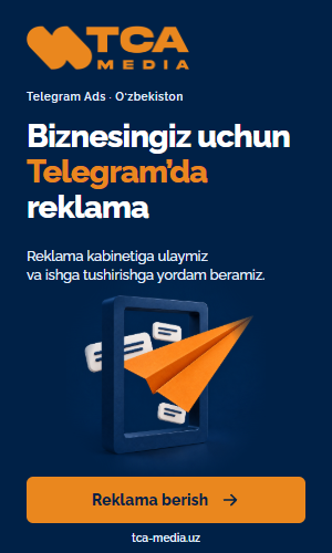 Biznesingiz uchun Telegram’da reklama · TCA Media